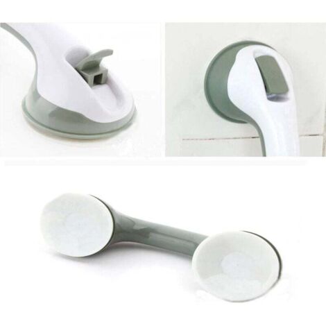 ZVD 2 PCS Ventouse de Poignée Douche, Poignée de Baignoire en Plastique (Aucun Perçage Requis), Pour Salles de Bain, Enfants et Personnes Handicapées (Gris Clair)-Fei Yu (1/3)