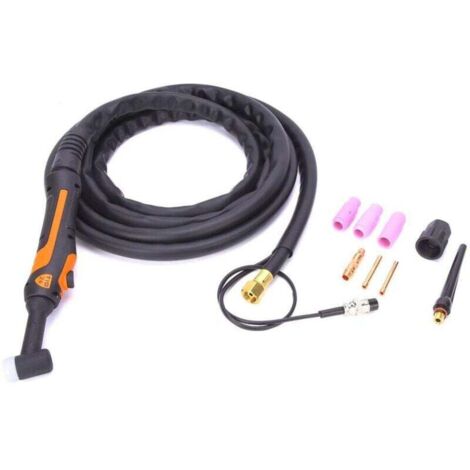 ZVD Kit de pistola de soldadura por arco TIG WP-26F, boquilla flexible y suave, antorcha de soldadura refrigerada por aire