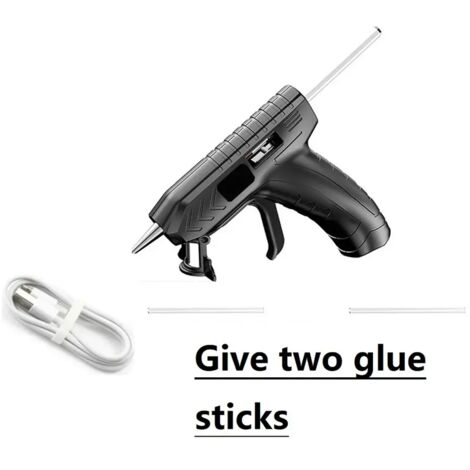 Pistola de pegamento termofusible inalámbrica de 3,6 V - Recargable por USB, herramienta de reparación para el hogar y bricolaje.