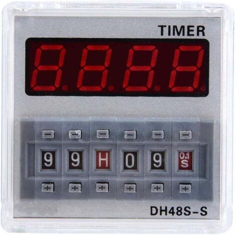 Relé de tiempo de ciclo con pantalla digital DH48S-S CA/CC 24 V (1/4)