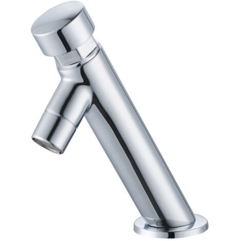 Grifo de lavabo con pulsador - Regulador de caudal de cobre