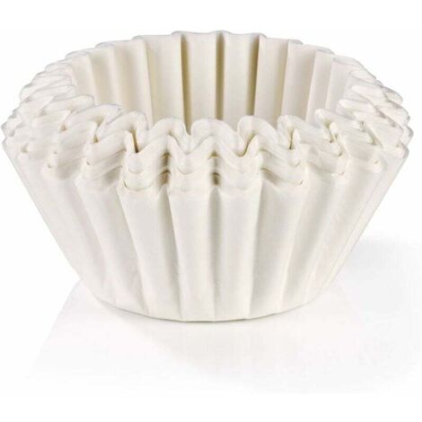 Paquete original de 100 bolsas de filtro universales de tamaño pequeño para cestas de filtro. Papel de filtro de sabor neutro para cafeteras con cesta de filtro [blanco]. (1/5)