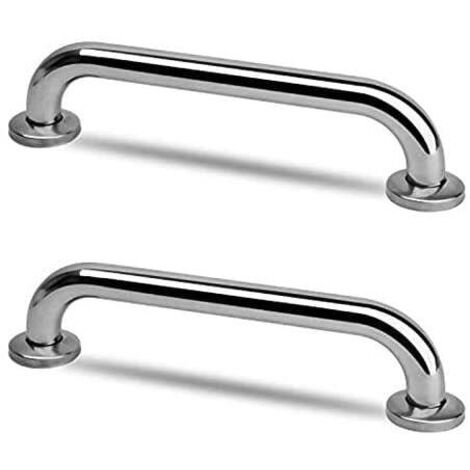 Barra de apoyo para ducha de acero inoxidable de 30 cm (paquete de 2) (1/5)