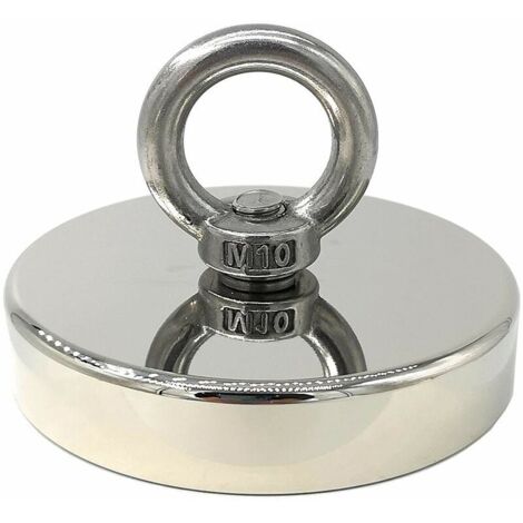 Imán de neodimio superpotente de 90 mm de diámetro y 300 kg de fuerza magnética (ideal para pesca) (1/5)