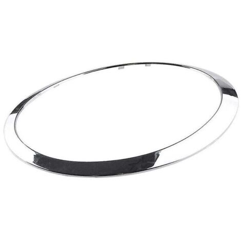 ZVD Bague de garniture de phare avant gauche chromée 51712355798 pour R56/55/57/58/59 07-15 Bague de sourcil chromée Cov (1/3)
