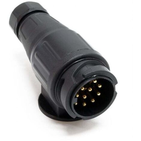 Adaptador de remolque de 13 pines, enchufe de enganche de remolque de 12 V, toma de corriente automotriz (1/4)