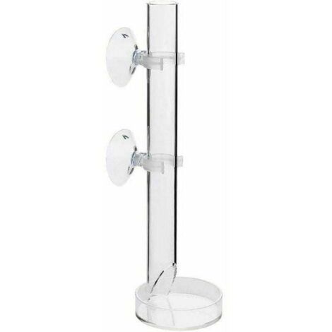 ZVD Tube d'alimentation pour crevettes Aquarium de crevettes en acrylique Tube d'alimentation assemblé (25 cm)-Fei Yu