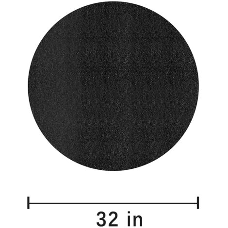 Feuermatte Feuermatte Outdoor Ofen Brazier Isoliermatte Schwarz Rund Feuerhemmend 32 Zoll (1/5)