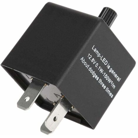 Relé intermitente de motocicleta CF14KT de 3 pines y 12 V, relé intermitente ajustable para velocidad de flash LED. (1/4)