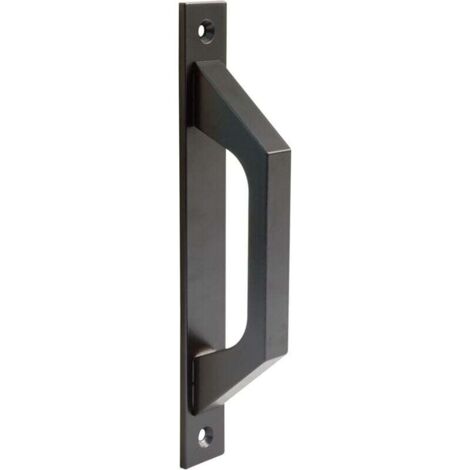 ZVD Negro - Tirador recto de aluminio negro para puertas correderas o batientes - 198 x 25 x 40 mm Tirador recto funcional y cómodo (1 pieza) (1/4)