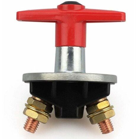 Interruptor de batería, disyuntor, 12 V-60 V 200 A, interruptor universal de batería de coche con llave fija, interruptor de desconexión de energía automotriz, interruptor de emergencia para coches (1/4)