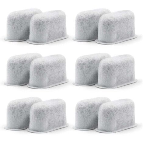 Paquete de 12 filtros de agua de carbón activado de repuesto compatibles para cafeteras: aptos para todas las cafeteras. (1/4)