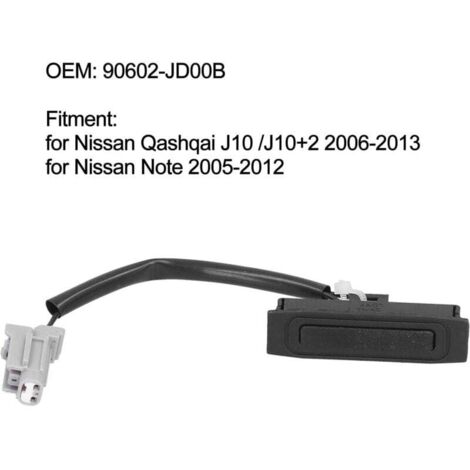 Pieza de repuesto para el interruptor de apertura del portón trasero de Nissan Qashqai/Note (1/4)