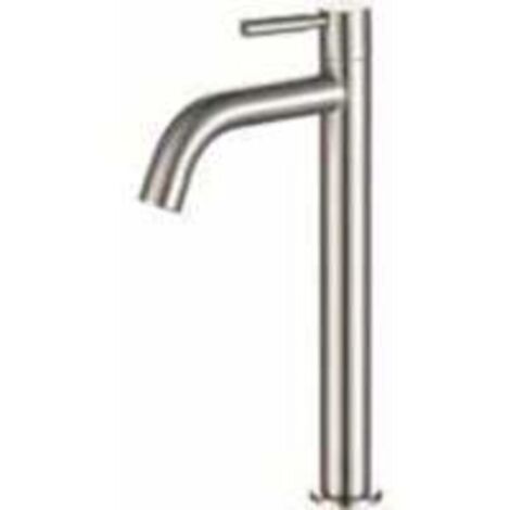 Rubinetto per lavandino con acqua fredda a leva singola in acciaio inox - Rubinetto per lavandino del bagno a leva singola in acciaio inox (1/5)