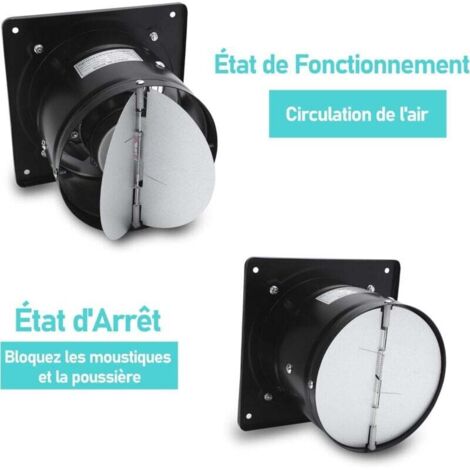 Extractor Aire 100mm VMC Baño 130m³/h Con Mando A Distancia - 3 Velocidades, Bajo Consumo, Válvula Antiolores