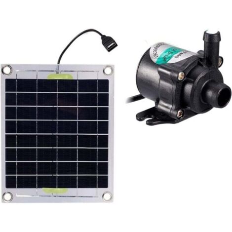 Kit de bomba eléctrica para estanque de peces ZVD-10W, 12 V, panel solar sin escobillas, para decoración de jardín, fuente, acuario, minibomba de agua solar.