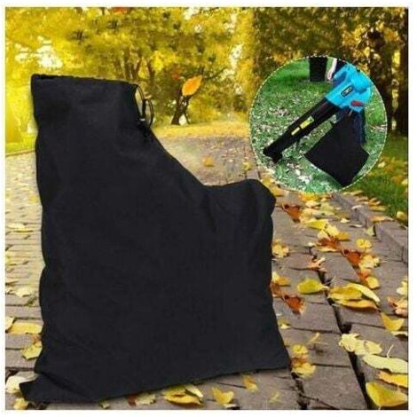 Bolsa de recolección de hojas de poliéster, bolsa de recolección para trituradoras de hojas con cremallera y cordón para aspiradoras y sopladores. (1/4)