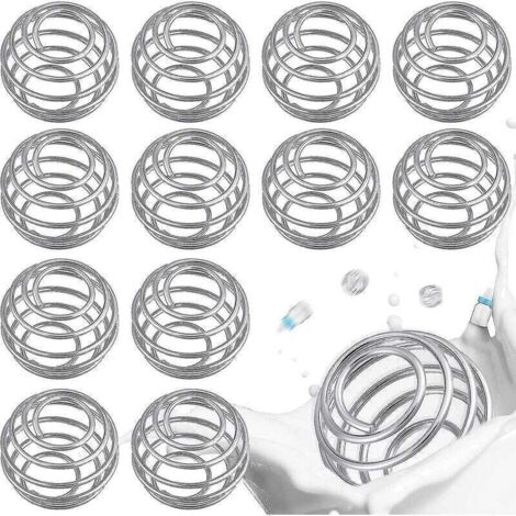 Juego de 12 bolas mezcladoras, batidor metálico, coctelera de acero inoxidable, bolas de 30 mm, bolas mezcladoras