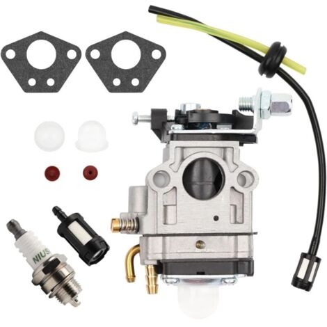 Kit carburatore per decespugliatore 52cc 49cc 43cc Con guarnizione, tubo flessibile, candela e filtro carburante. Carburatore per decespugliatore (1/5)