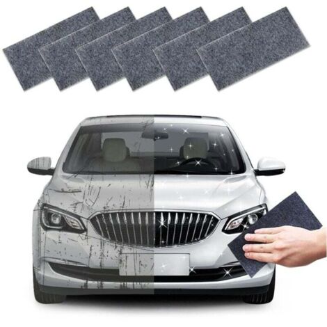Paño ZVD-Nano Sparkle - Paquete de 6 paños antirayaduras para coche, reparación eficaz de rayones, compatible con todos los colores, reutilizable, mantenimiento de pulido.