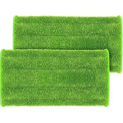 Pieza de repuesto para Swiffer WetJet Spray Mop, trapeador de limpieza de pisos de microfibra lavable, 12 x 6 pulgadas, verde (1/4)