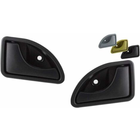x Manija de puerta delantera izquierda y derecha TWINGO/KANGOO, GARANTÍA DE POR VIDA (Negro) (1/4)