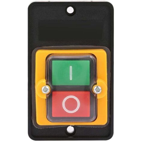 Interruptor pulsador, CA 220 V/380 V, 10 A, resistente al agua, de seguridad, de encendido y apagado, para equipos mecánicos y maquinaria textil.