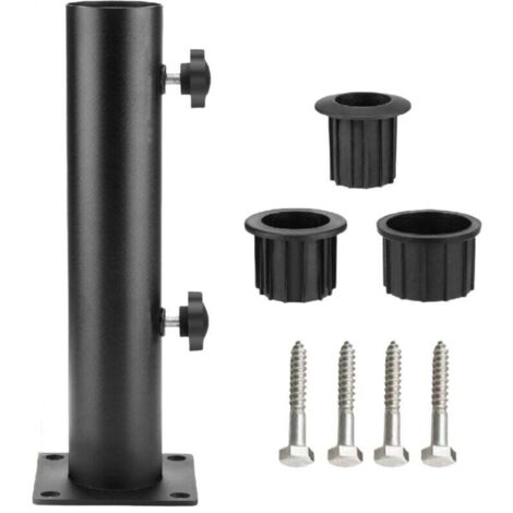 ZVD - Soporte para sombrilla resistente para patio, barandillas, playa, jardín, balcón, barcos y portón trasero (1/4)