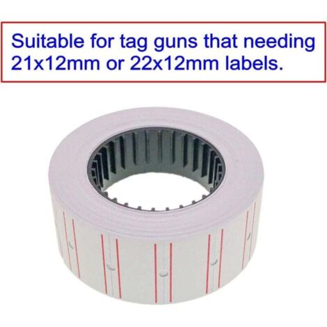 Lot 10 Rouleaux Étiquettes Prix 21x12 Mm - 6000 Étiquettes + Encre + Gants, Compatible MX-5500