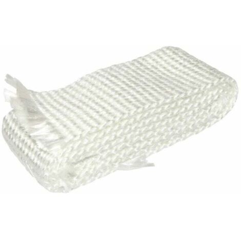 Cinta de fibra de vidrio cerámica de 50 x 3 mm para silenciador de escape de alta temperatura para ciclomotor, motocicleta, tractor y coche, longitud 1 m