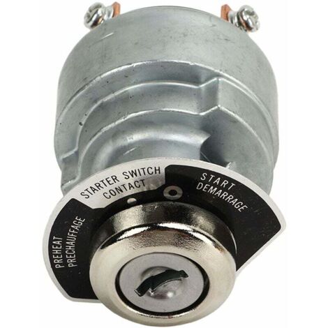 183827 Interruptor de encendido y llave de arranque para motores Kubota D722, D902, D1005, D1105, D1305, V1205, V1305 y V1505 (1/4)