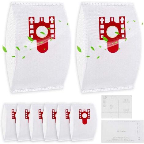 Bolsa de repuesto ZVD-15 para aspiradora Miele Compact C2, Compact C1, Complete C1, FJM Series S2, S3, S4, S5, S6 y S7 con 2 filtros (1/4)