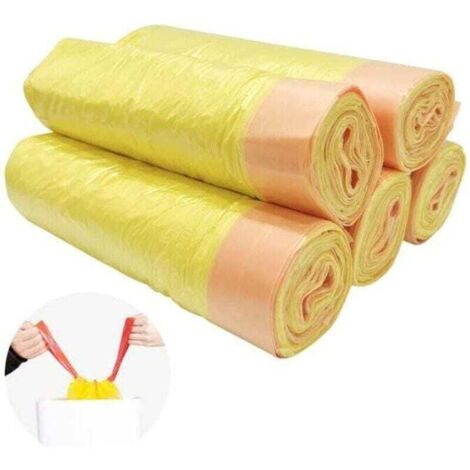Bolsas de basura ZVD-75 de 20 l con cordón, gruesas, para el hogar y la oficina, 45 x 50 cm