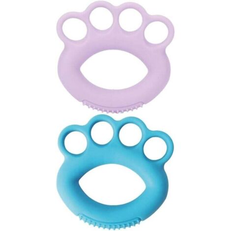 Fortalecedor de agarre de mano, entrenador de dedos, ejercitador de antebrazo, anillos de silicona para ejercicios de dedos, entrenamiento muscular para escalada y fitness (2 piezas)