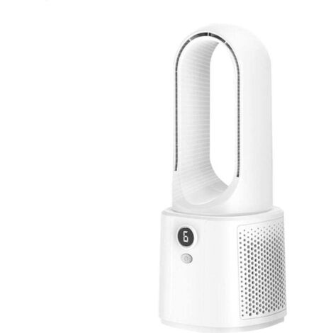 Ventilador sin aspas ZVD para dormitorio, oscilante, diseño de flujo de aire SAF, 6 modos de enfriamiento, eficiencia energética, temporizador ajustable, ligero y portátil.