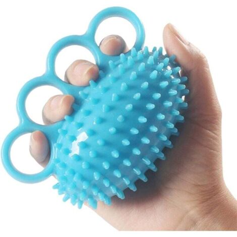 Pelota de agarre para dedos, fortalecedor de manos, pelota de ejercicio para cuatro dedos y ejercicios de mano para fortalecer, pelota terapéutica para calambres y recuperación. (1/4)