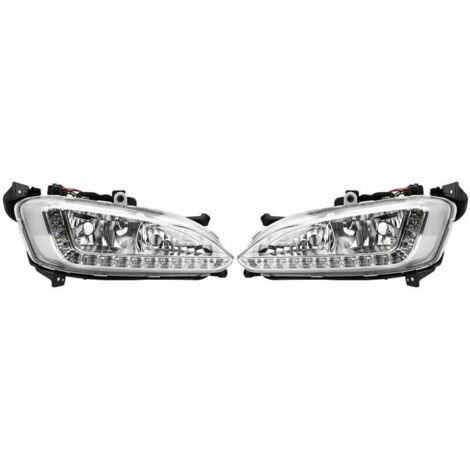 ZVD - 1 par de luces de circulación diurna DRL antiniebla para Hyundai Santa Fe/IX45 2013-2015 (1/4)