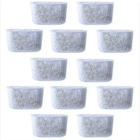 Filtros de agua de carbón de repuesto ZVD-12 piezas, no tejidos, para cafeteras (1/4)