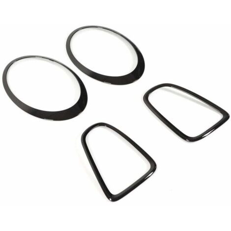 ZVD - 4 embellecedores de luz trasera en negro brillante para Mini R56, R57, R58, R59, Cooper S, JCW (2007-2015) (1/4)