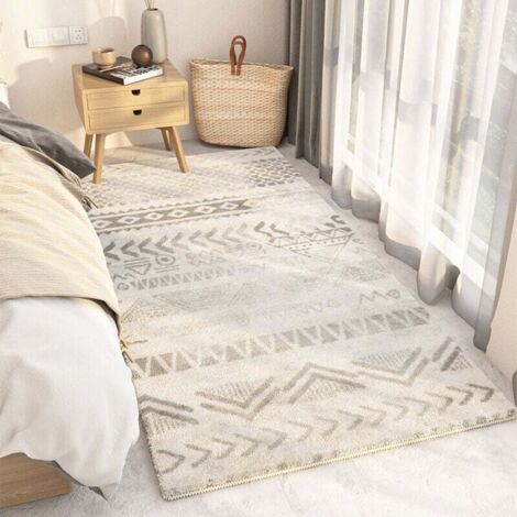 Alfombra marroquí de noche, alfombra Shaggy de pelo corto, alfombra moderna, esponjosa y que no suelta pelusa, felpudo antideslizante y duradero para salón, dormitorio, habitación infantil, entrada - (1/4)