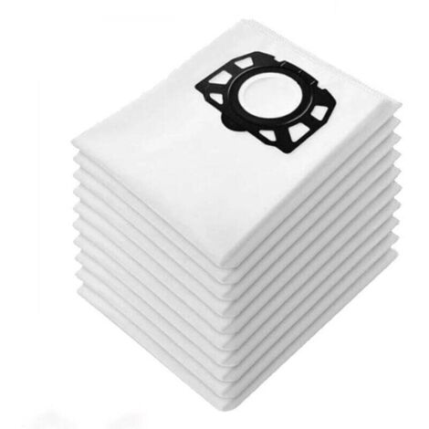 Paquete de 10 bolsas para aspiradora Karcher WD4 WD5 WD6 MV4 MV5 MV6 (1/4)