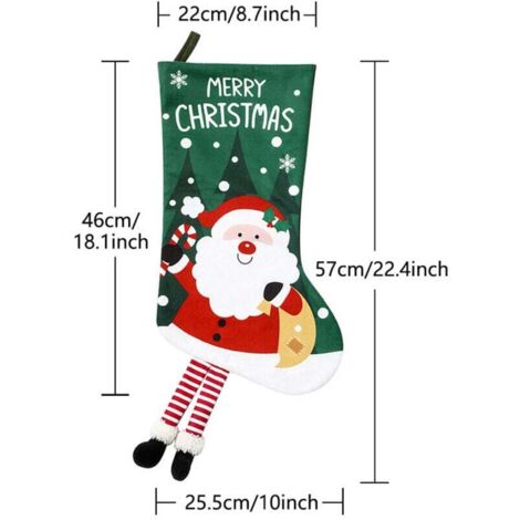 Pack de 4 calcetines navideños con diseño de Papá Noel, alce, árbol ...