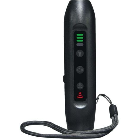 Repelente de perros de 3 modos, dispositivo de entrenamiento de perros portátil y recargable con linterna inteligente de alto brillo, dispositivo de entrenamiento de perros con indicador LED. (1/4)