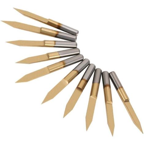 1pc Titanium Jacket End Mill CNC Router Bits, 3.17mm-12mm Shank Circuit Board Corn End Mill Milling Cutter Carbide End Mill (Cutting Edge Diameter : 80.8x25x45