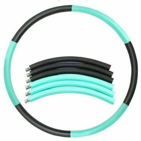 Los aros de hula hula son una práctica herramienta de fitness para adultos. 88 cm, entrelazados, ligeros. (1/4)
