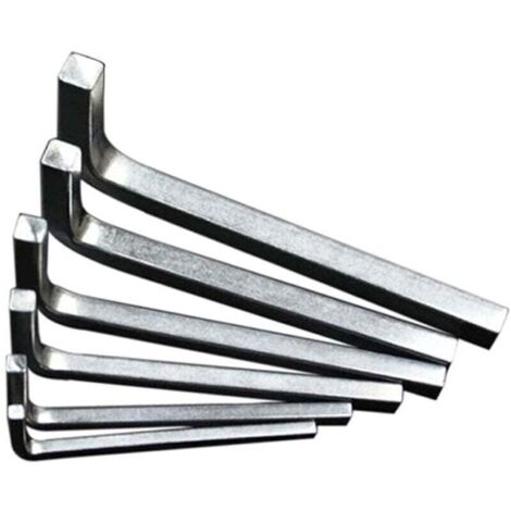 Juego de 6 llaves cuadradas en forma de L, llaves cuadradas, llaves de 4 ángulos, destornillador 3-8 mm (1/4)