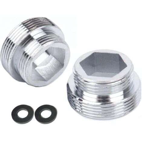 Juego de 2 adaptadores de grifo de metal macizo para grifos de cocina (M20 a M22) (1/3)