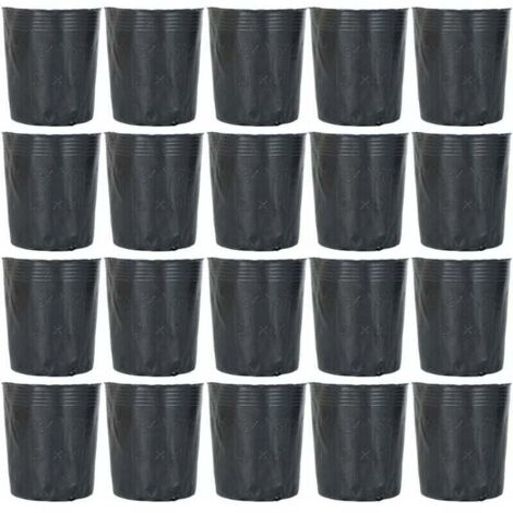 300 macetas de plástico biodegradables para viveros, macetas de cultivo para flores de jardín, herramientas de jardinería para suculentas, esquejes y plántulas, 12 x 12 cm