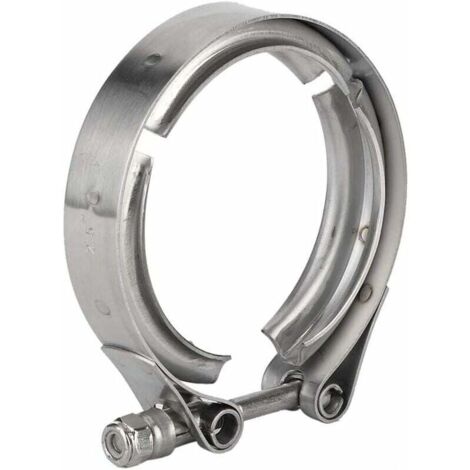 Abrazadera de escape turbo, universal de acero inoxidable, 2,5 pulgadas, 63 mm, banda automática, abrazadera de escape de bajante turbo, tornillo M6