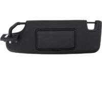 ZVD Parasol negro izquierdo para el lado del conductor 6CJ07DX9AA, accesorio interior con espejo de repuesto para Jeep Wrangler JK 2007-2018